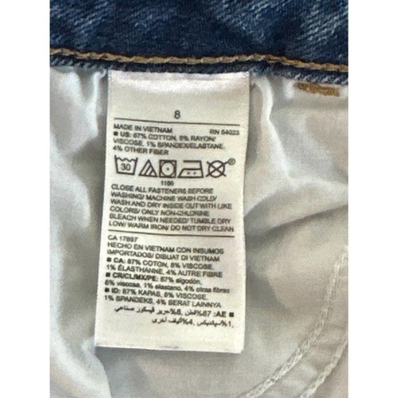 Old Navy Jeans Womens 8 Rock Star Super Skinny Mid Rise Distressed - Picture 6 of 9